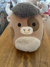 Squishmallows Shep the Spotted Bull Longhorn Highland Cow Brown 7.5&quot; - $276.38 MXN