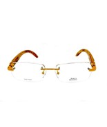 Porta Romana Model 1954- Gold Plated Frame with Burl Light Lacquered Wood - $478.92