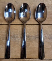 Oneida Aptitude Everyday Flatware Serving Spoons, Set of 3,18/0 Stainless Steel  - £15.81 GBP