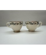 Homer Laughlin Cavalier Eggshell Set Of Two Tea Cups Coffee Cups Vintage - $12.18