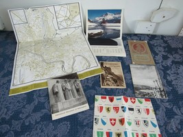 Lot of Vintage Switzerland Ephemera Maps Calendar Booklets  - £30.57 GBP