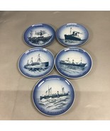 Set Of 5 Vintage Danish Marine Decorative Ship Plates - 7”D - $55.57 CAD