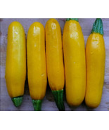 Thai Yellow Zucchini or Yellow Courgette vegetable seeds, CUCURBITA PEPO... - $45.73 MXN