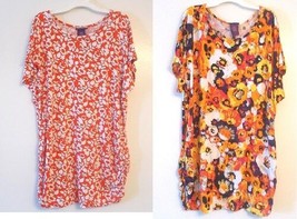 Beverly Drive Womens Plus Size Blouse Floral Ruched Sides Sizes 1X 2X 3X NWT - £9.91 GBP