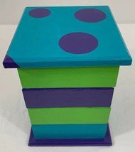 Vintage Tiered  Jewelry Box Disney Monster Inspired Polka Dot Vintage Upcycled - £48.73 GBP