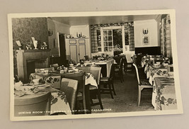 Dining Room The Roman Camp Hotel Callander Postcard RPPC - £23.53 GBP
