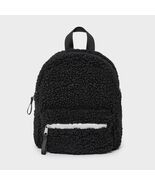 art class™ Kids Mini Faux Shearling Backpack Black Ages 3-11 - $240.36 MXN