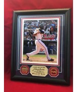 Jason Heyward Framed Photo Gold Coins Atlanta Braves Limited MLB COA WS24 - £42.84 GBP