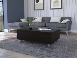 FM FURNITURE Boston Top Coffee Liftable Table, with One Cabinet, Particle Board  - £86.93 GBP+