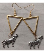 Wolf Triangle Earrings - £6.41 GBP