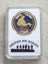 Us Navy Seal Team Four Challenge Coin With Case - £11.52 GBP