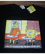 SPONGEBOB SQUAREPANTS Can I Be Excused Nickelodeon T-Shirt MENS LARGE NE... - €17,12 EUR