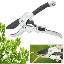 8&quot; Heavy Duty Garden Ratchet Hand Pruners Pro Pruning Shears Clippers Tr... - £23.76 GBP