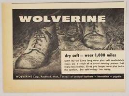 1958 Print Ad Wolverine Triple Tanned Shoes Made in Rockford,Michigan - £7.01 GBP