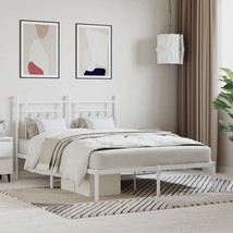  Bed Frame White Powder-coated steel King Size Bed Frame - $3,571.39 MXN