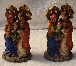 HOLY FAMILY BABY JESUS SAINT JOSEPH VIRGIN MARY RELIGIOUS FIGURINE STATU... - £11.57 GBP