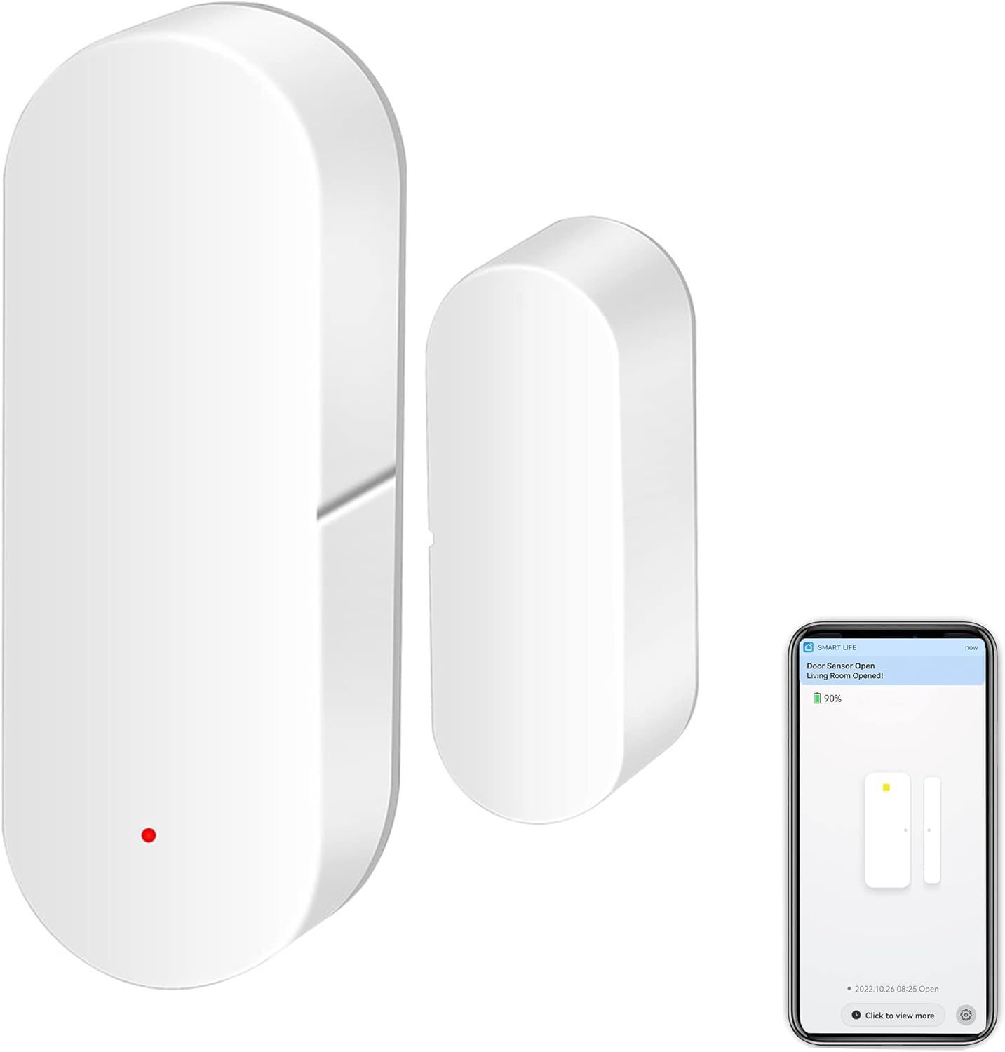Wifi Door Sensor: Intelligent Door Open/Closed Detectors, Wireless Windo... - $36.93