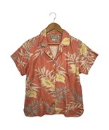 Tommy Bahama Top Womens Small Orange Coral Silk Floral Tropical Hawaiian... - $554.20 MXN