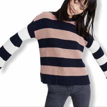Madewell boatneck pullover wool sweater striped Medium new - £37.01 GBP