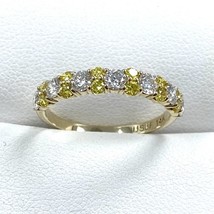 1 Karat Runde Kunstdiamanten Grown Abwechselnd Weiß und Gelb Diamant Ehe... - $27,854.68 MXN+