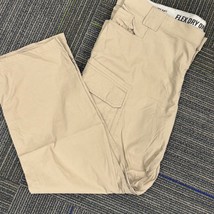 Duluth Trading Co. Flex Dry Relaxed Fit Cargo Pants Mens 44x32 Beige Work - $552.67 MXN