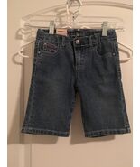 Arizona Jean Co Girls Adjustable Waist Bermuda Shorts Denim Blue Size 5 ... - $41.27 CAD