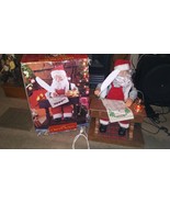 Vintage Grandeur Noel Animated Musical Santa at his Desk Plays 24 xmas t... - $129.51 CAD