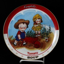 Campbell Kids Tomato Soup Plate Danbury Mint Campbell&#39;s Collectible - £15.62 GBP