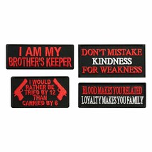 Loyalty Brother Dont Mistake MC Biker Patches (4pc Bundle-Iron on sew on) - £9.39 GBP