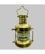 Vintage Anchor Lantern Nautical Maritime Ship Boat Light Brass &amp; Copper ... - £42.13 GBP