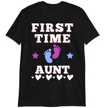 Pregnancy Announcement Expectant Aunt T Shirt, First Time Aunt Shirt Dark Heathe - $19.55+