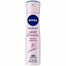 NIVEA Deodorant for women Pearl &amp; Beauty 150ml pack Deo Spray Perfume - £9.35 GBP