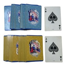 Vintage Playing Cards 1620 Pilgrim Mayflower Blue Yellow Double Deck E 4820 - £5.34 GBP