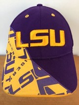47 LSU Tigers Embroidered Typographic Purple Gold Cotton Adjustable Base... - £23.76 GBP