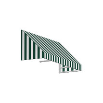 Awntech 4.38 ft. New Yorker Window &amp; Entry Awning, Forest Green &amp; White ... - $859.91