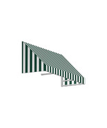 Awntech 4.38 ft. New Yorker Window &amp; Entry Awning, Forest Green &amp; White ... - $783.56
