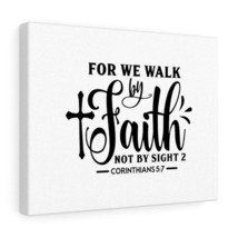   For We Walk By Faith Corinthians 5:7 Bible Verse Canvas Christ - £59.58 GBP+