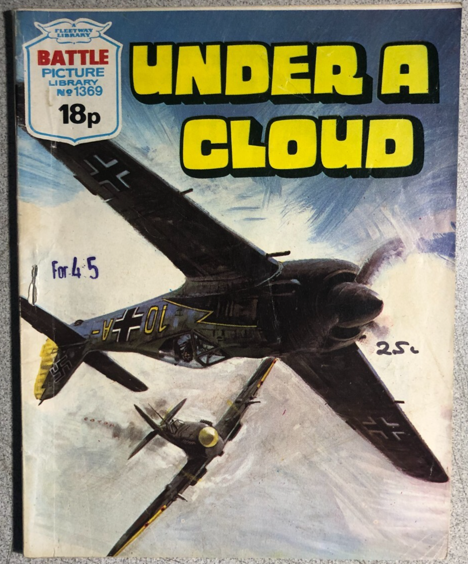 UNDER A CLOUD (1980) UK B&amp;W Battle Picture Library #1369 comic book dige... - £11.18 GBP
