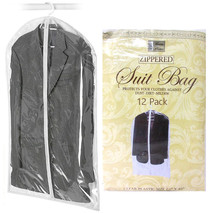 12 Lot Storage Bag 40&quot; Suit Garment Protective Cover Dust Travel Carrier... - $48.99