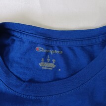Champion Men's Size Large Blue Short Sleeve Crew Neck T-Shirt Chest 43 image 3