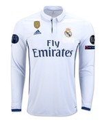 Real Madrid Soccer Jersey 2016 - 2017 RONALDO KROSS BENZEMA RAMOS MARCELO Jersey - £66.86 GBP