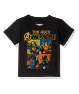 Marvel Boys&#39; Big Boys&#39; Avengers T-Shirt, Black - £10.31 GBP