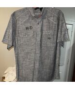 Genuine Harley Davidson Men's Gray, Short-Sleeve, Button-Up Shirt, Large - €25,30 EUR Genuine Harley Davidson Men's Gray, Short-Sleeve, Button-Up Shirt, Large - €25,30 EUR