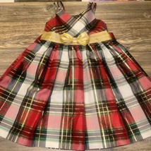 Bonnie Jean Girls Red Green Gold Plaid Christmas Holiday Dress Size 6. NWOT. - £23.87 GBP