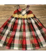 Bonnie Jean Girls Red Green Gold Plaid Christmas Holiday Dress Size 6. N... - €25,60 EUR