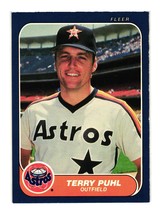 1986 Fleer #308 Terry Puhl Houston Astros - £4.64 GBP