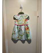 Ted Baker Toddler Girls Floral Cap Sleeve Dress Blue Size 2T Light Green... - $29.68