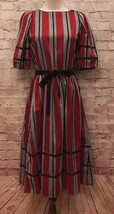 YOU BABES II Vintage 80&#39;s Midi Dress Stranger Things Schoolmarm Prairie ... - £39.16 GBP
