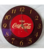 Coca Cola Antique 1951 American Time Corp AC-400 Quartz Battery Wall Clock  - £154.92 GBP