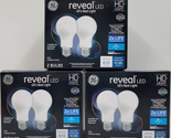 3 GE Reveal 60 Watt EQ A19 Color Enhancing Dimmable LED Light Bulb 60w 2... - $21.00
